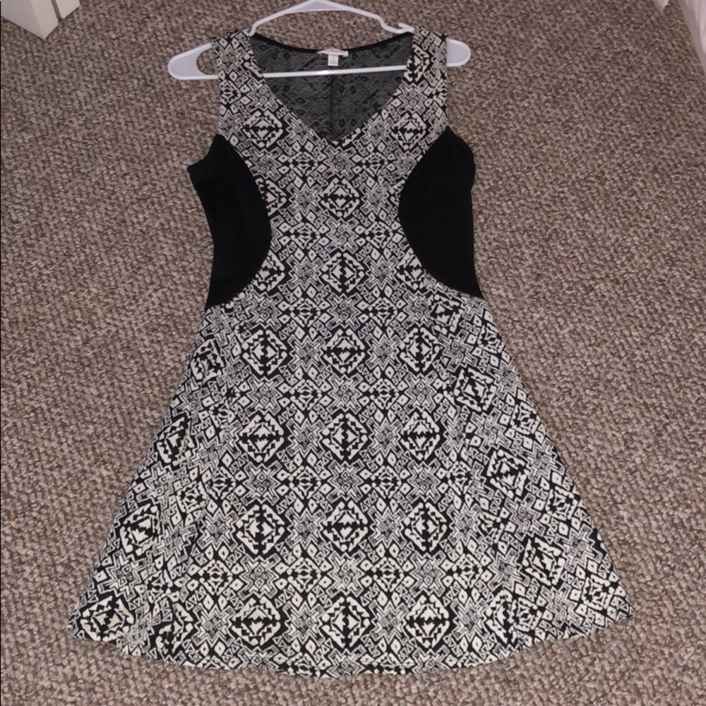 Dress black and white